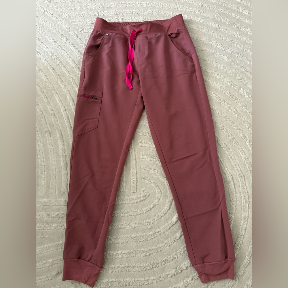 Figs Women's Pants in Mauve size small tall